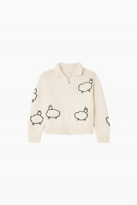 Mother - The Cropped Raquette Cardigan
