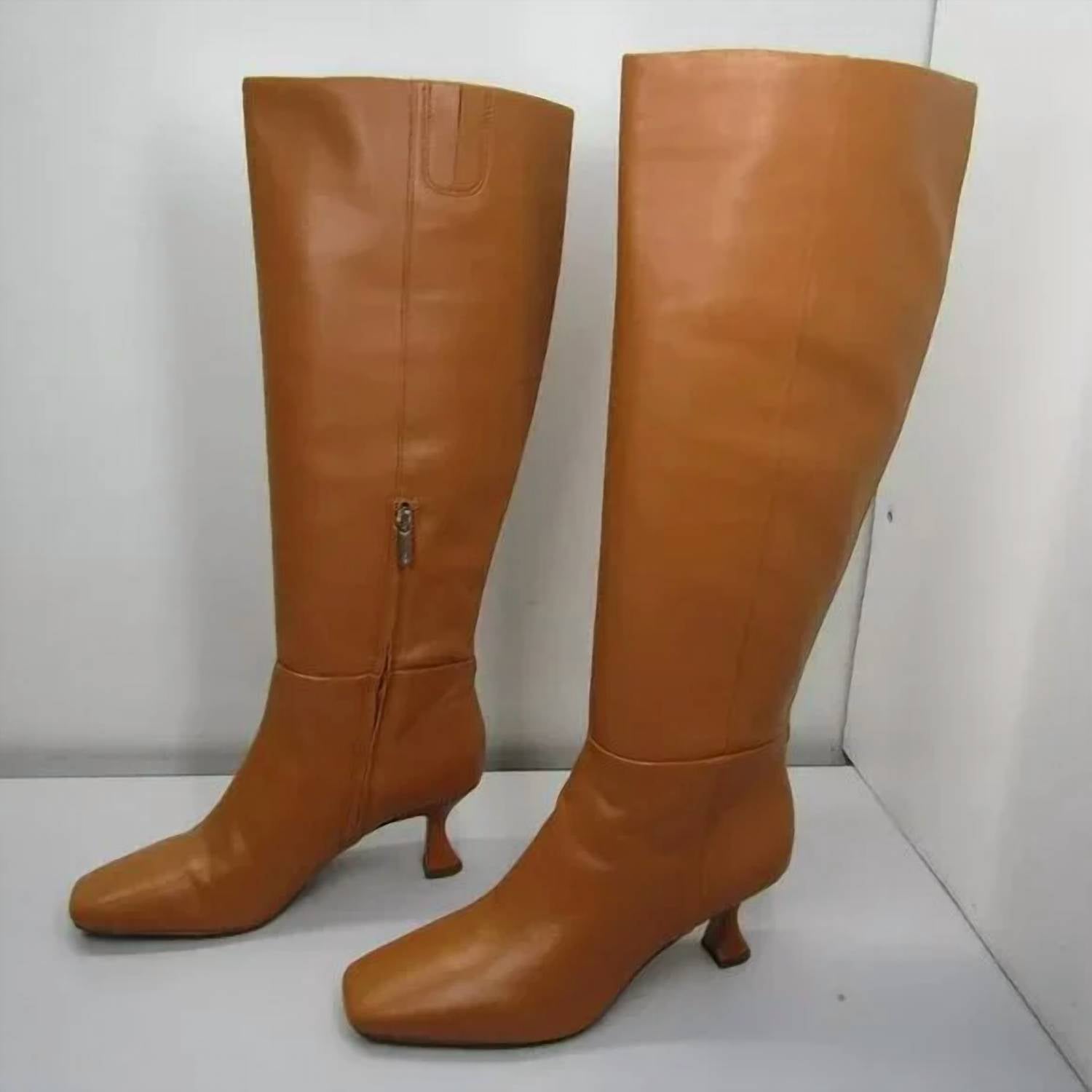 Sam Edelman Women's Leigh Tall Boots in tan - women's shoe - detail view