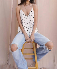 Tyche - Women's Timeless Polka Dot Cami Top