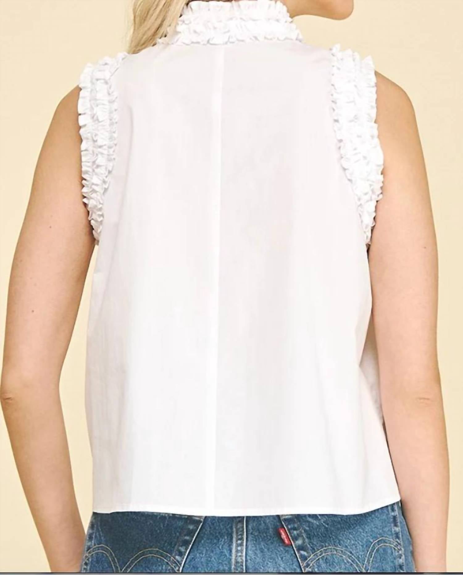 Pinch - Ruffle Detailed Button Down Shirt