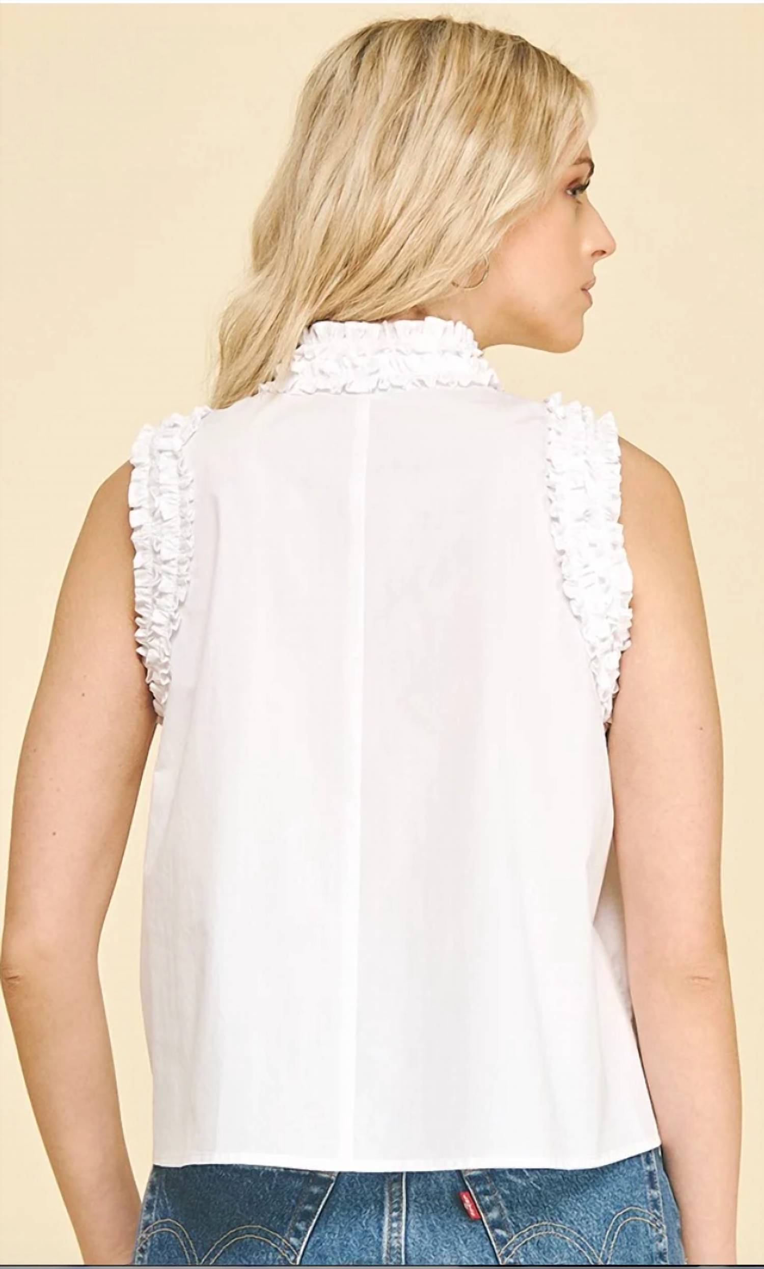 Pinch - Ruffle Detailed Button Down Shirt