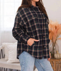 Mikarose - Women's Flannel Shirt Jacket
