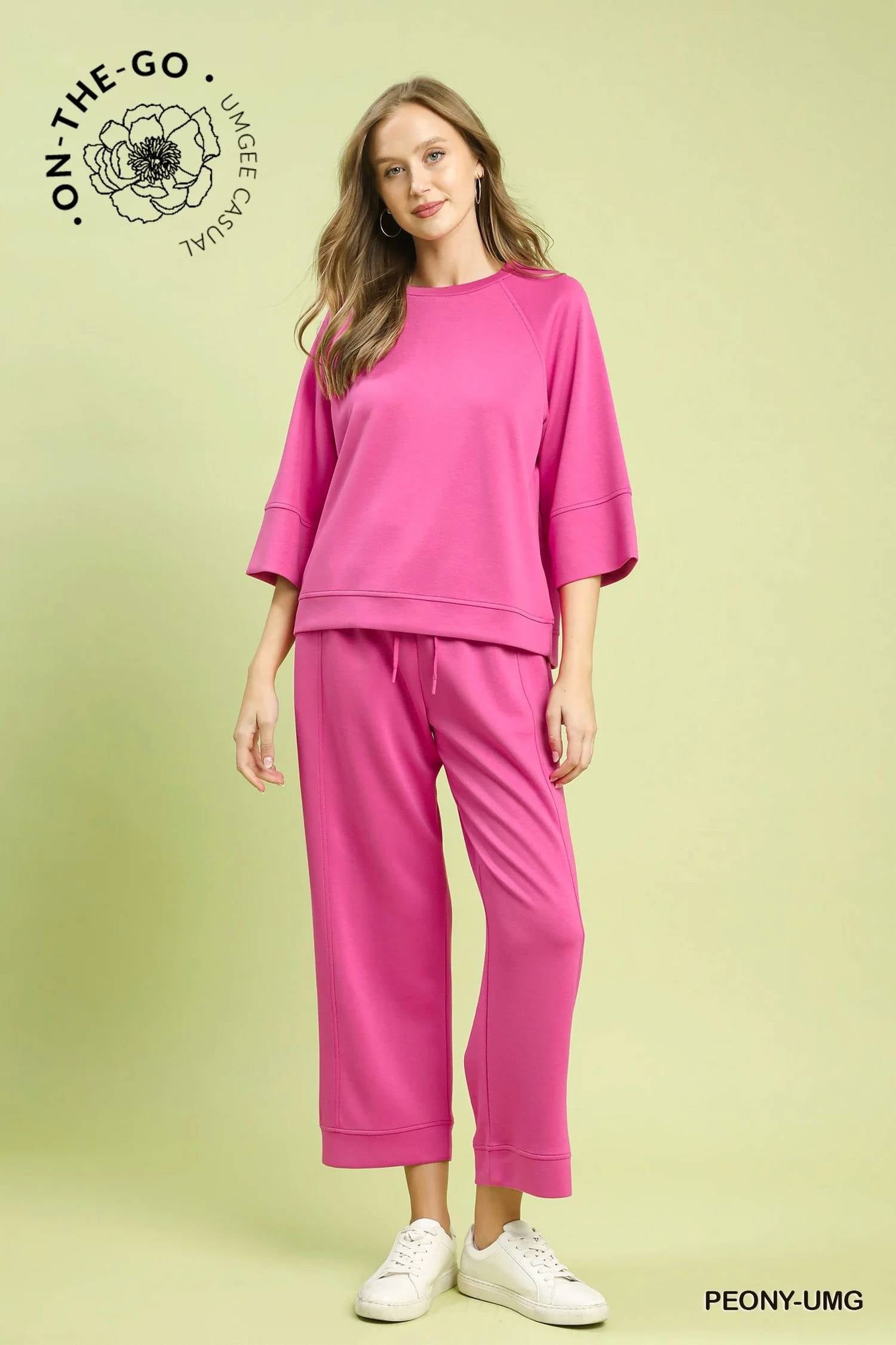 Umgee - Luxeknit Straight Leg Pants