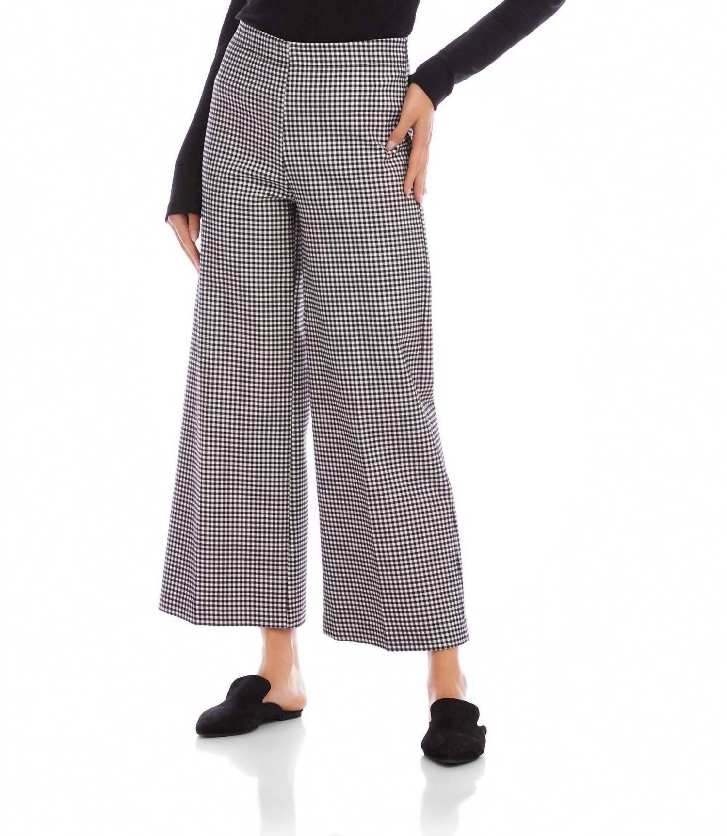 Karen Kane - Cropped Wide-leg Pants