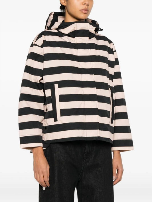 Psophia - Striped Hooded Jacket