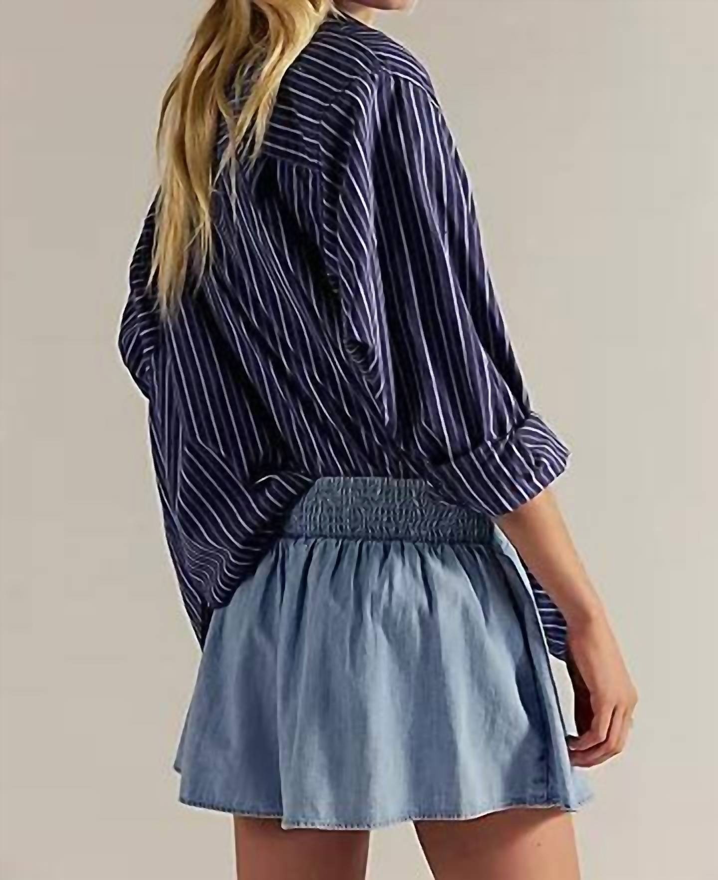 Free People - Paradise Found Denim Skort
