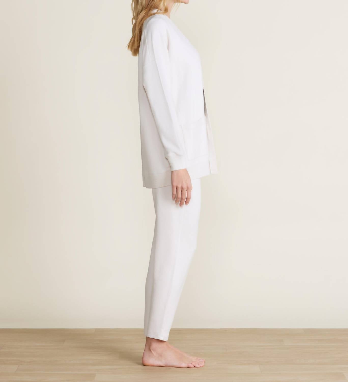 Barefoot Dreams - Malibu Collection Brushed Fleece Mix Cardigan