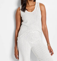 Nic + Zoe - Destination Stripe Knit Tank
