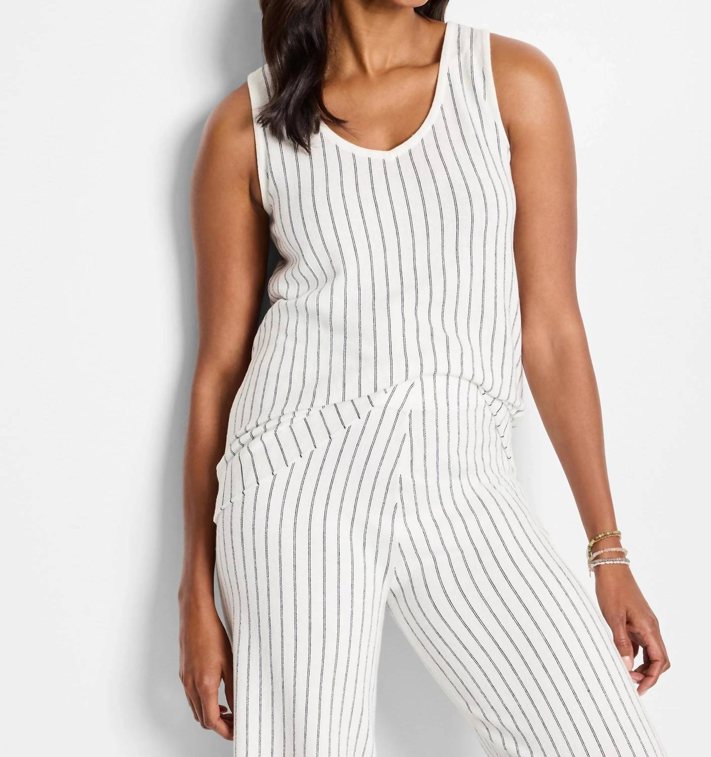 Nic + Zoe - Destination Stripe Knit Tank