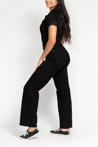 Judy Blue - High Waist Tummy Control Jumpsuit Straight Leg Jeans