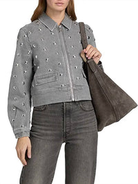 Cinq A Sept - Studded Denim Harriet Jacket