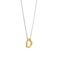 Ti Sento - Women's Gold-Plated Hanging Heart Necklace