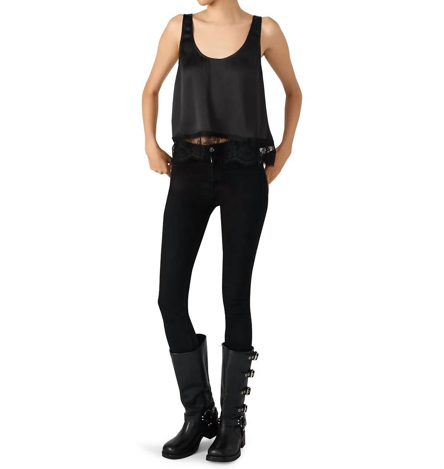 STEVE MADDEN Coraline Sleeveless Top in black - women's shirt - view 4