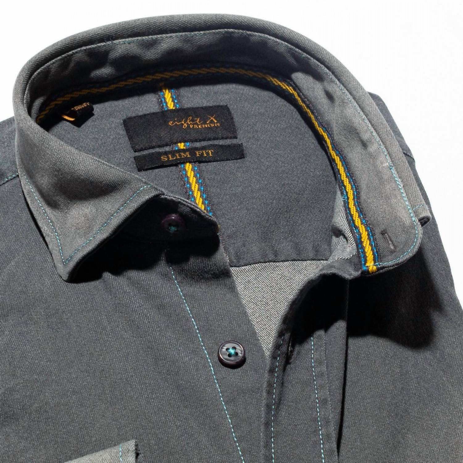Eight X - Denim Stretch Button Down Shirt