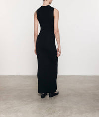 Enza Costa - SILK SWEATER RIB MOCKNECK DRESS