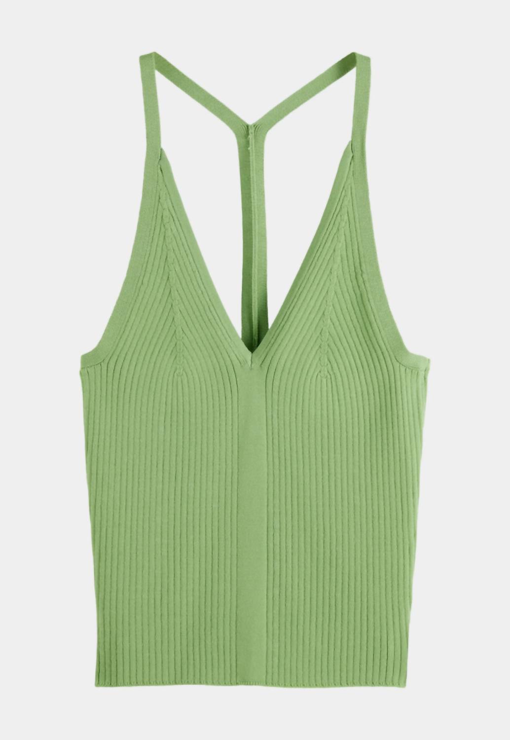 SCOTCH & SODA Rib Racer Tank in pistachio - women's t-shirt - view 4