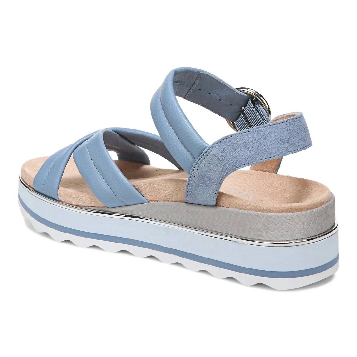 VIONIC Women's Reyna Sandals in blue shadow - women's sandal - detail view
