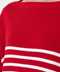 Valentino - Striped Jumper With Logo Pattern