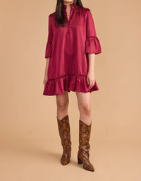 Double A Chelsea Mini Dress in beet red - women's dress - view 5