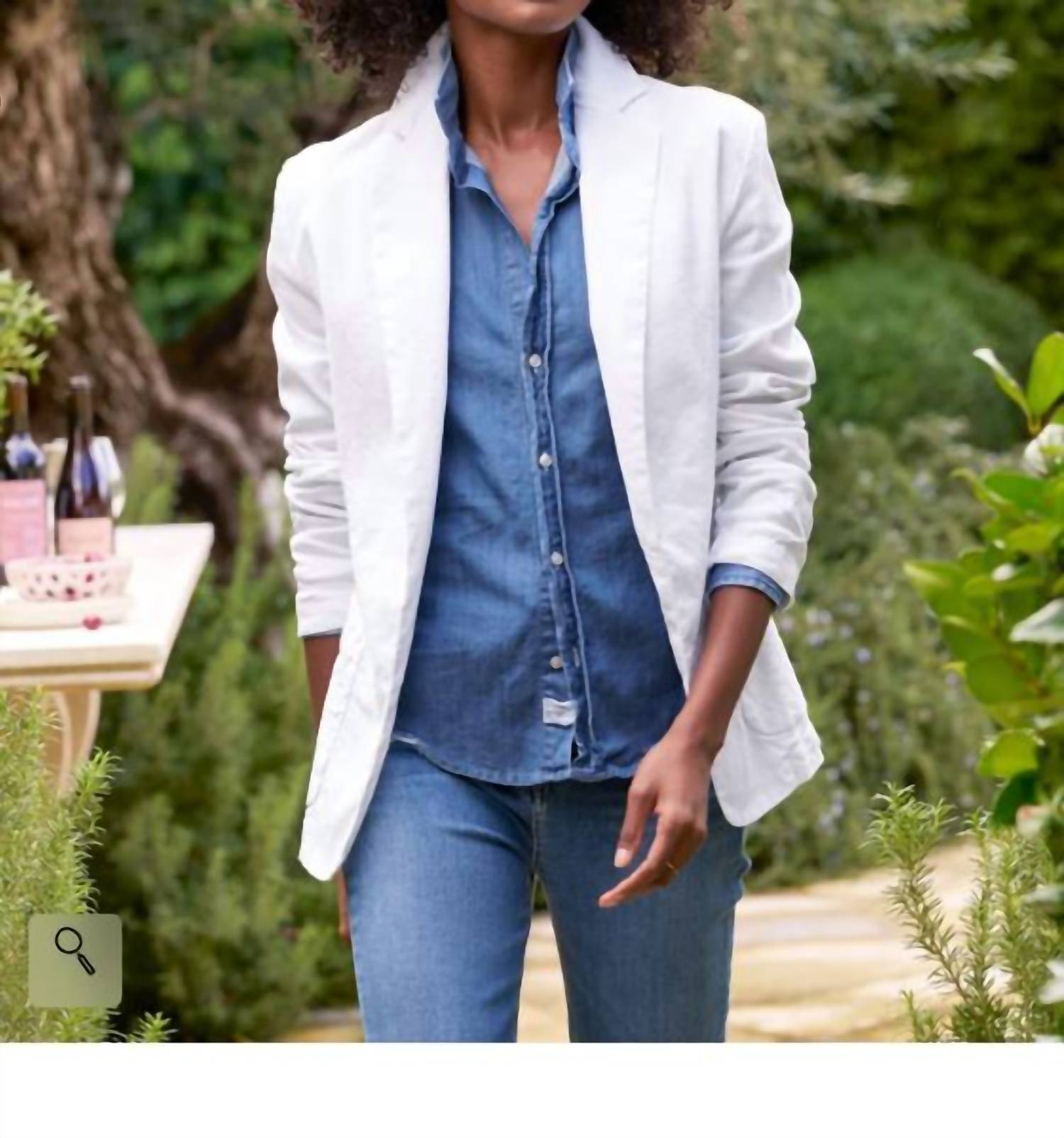 Frank & Eileen DUBLIN BLAZER in white - women's jacket