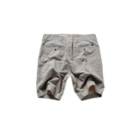 Relwen Men's Seersucker Short in sand grey - men's shorts - detail view