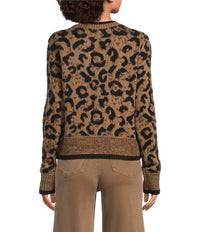 Charlie B - Bow Tie Jacquard Knit Cardigan