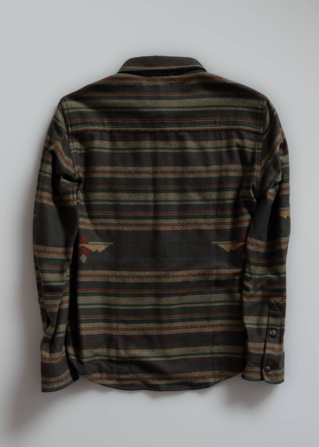 Iron & Resin Men's Lawland Shirt in black - men's long sleeve top - detail view