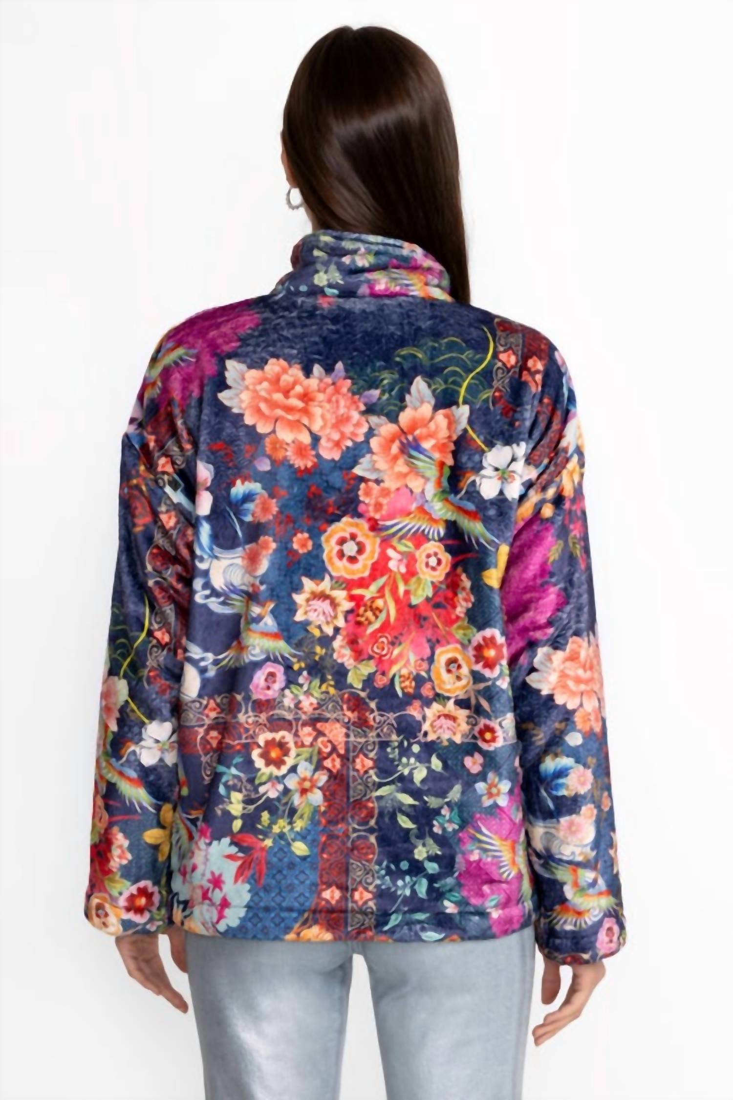 Johnny Was - Joan Zip Sherpa Jacket -Plus