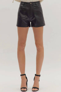 Entro - Rory Leather Shorts