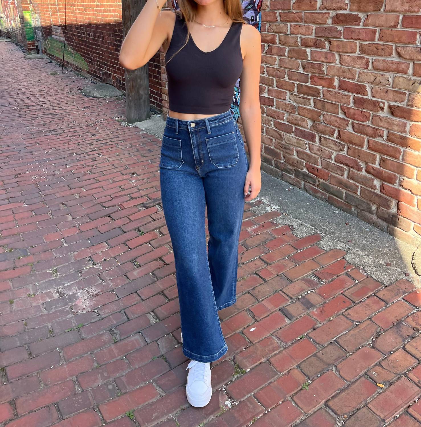 Just Black Denim - Sailor Pocket Wide Leg Jeans