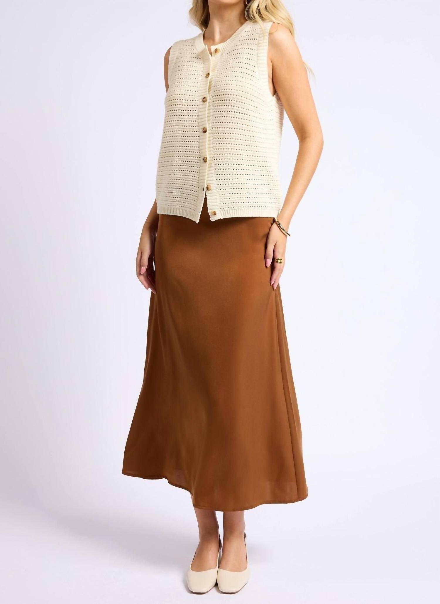 Sage The Label - Angel Heart Bias Maxi Skirt