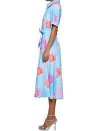 Prabal Gurung - Short Sleeve Midi Floral Shirtdress