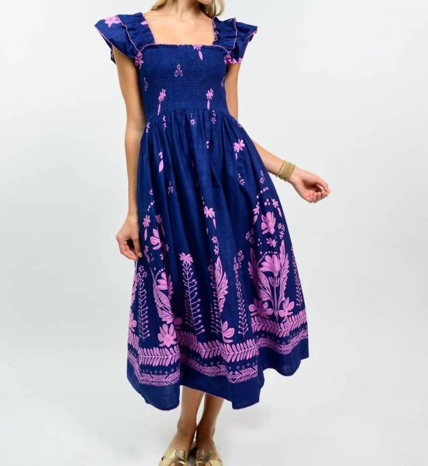 Ivy Jane - Border Smocked Dress