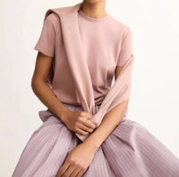 Arlo Mott Willow Short Sleeve Tee in dusty rose - women's t-shirt