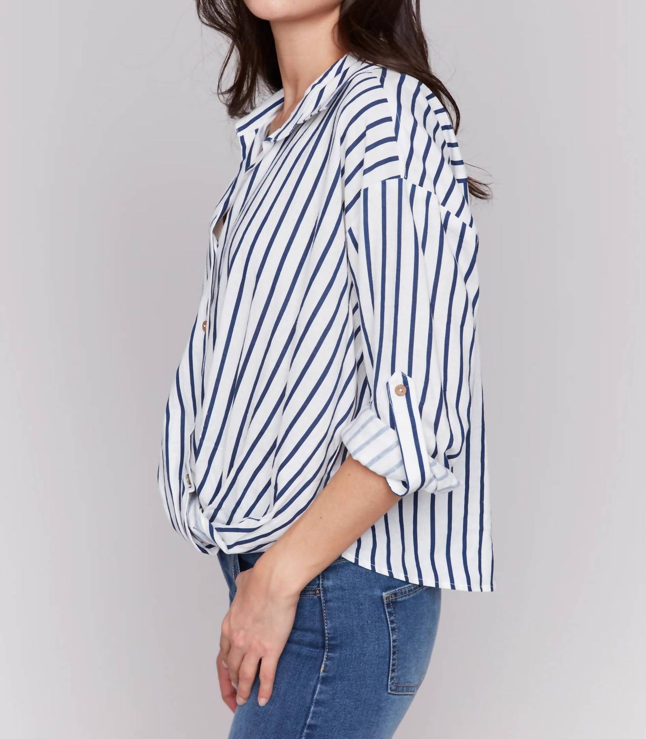 Charlie B - Front Twist Blouse