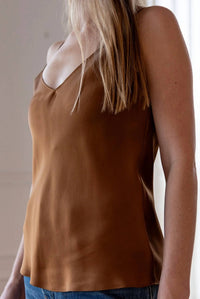 Sablyn - Gloria V Neck Bias Cut Cami