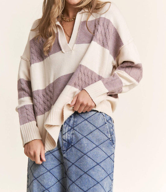 J.Nna - Snuggled Up Johnny Collar Sweater