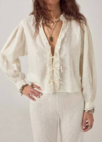 Maison Hotel - Irene Lace Ruffle Blouse