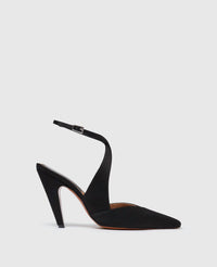 Stella McCartney Women's Stella Spur Heeled Pump in black - women's heels