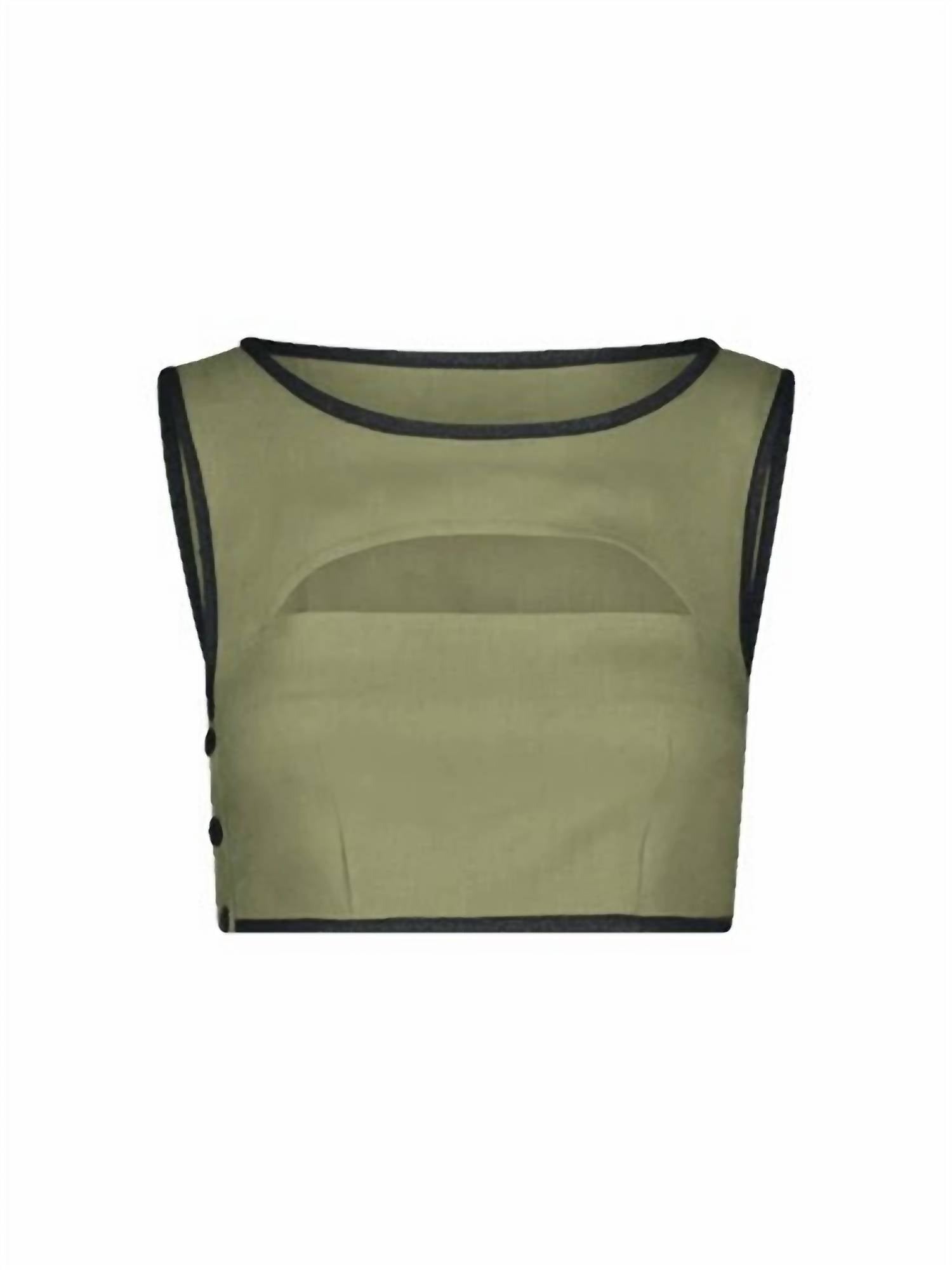 Matthew Bruch - Bound Cutout Crop Top