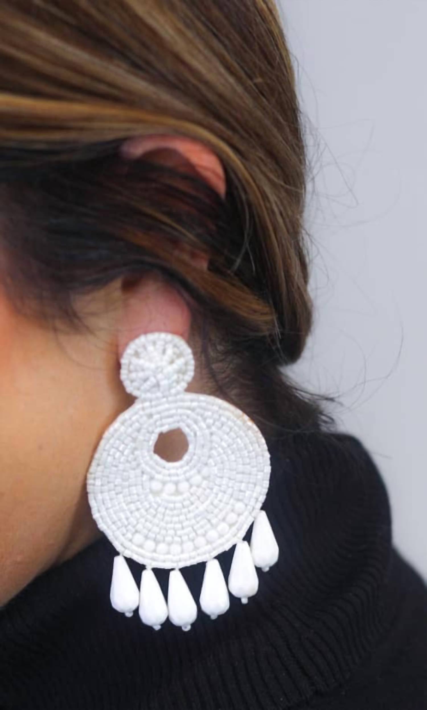 Jess Lea - Women's Beaded Drop Earrings
