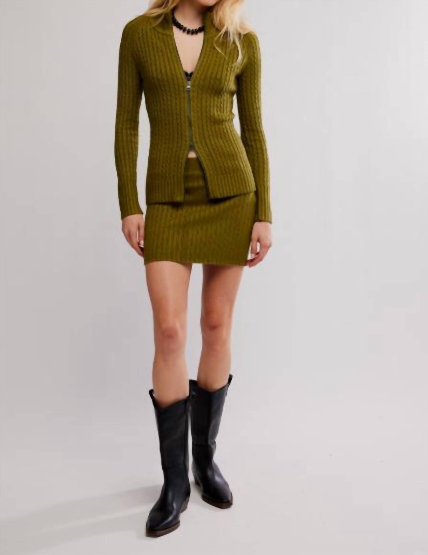 Free People - Eliza Mini Skirt Sweater Set