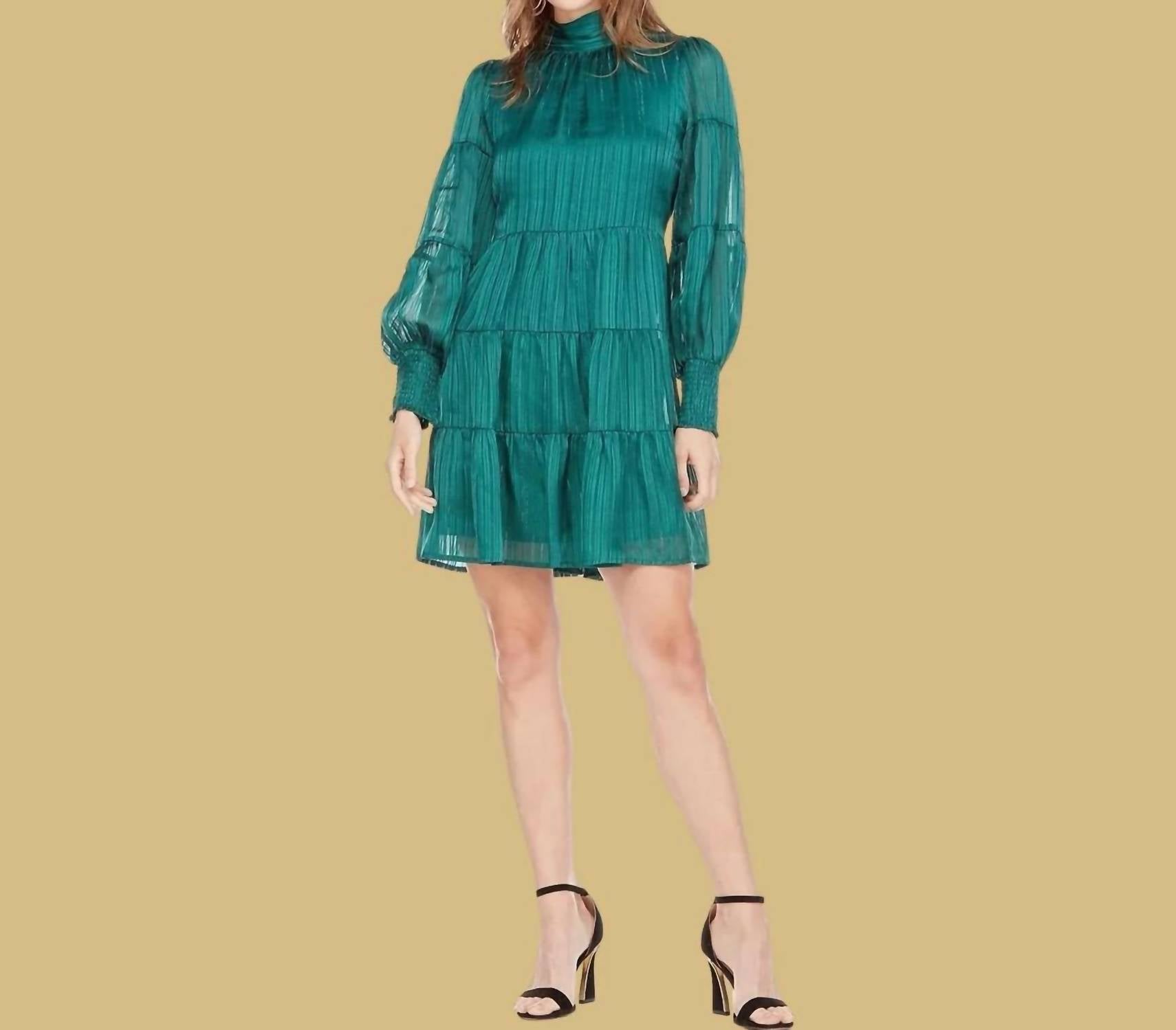 Joy Joy - Tie Neck Tiered Dress
