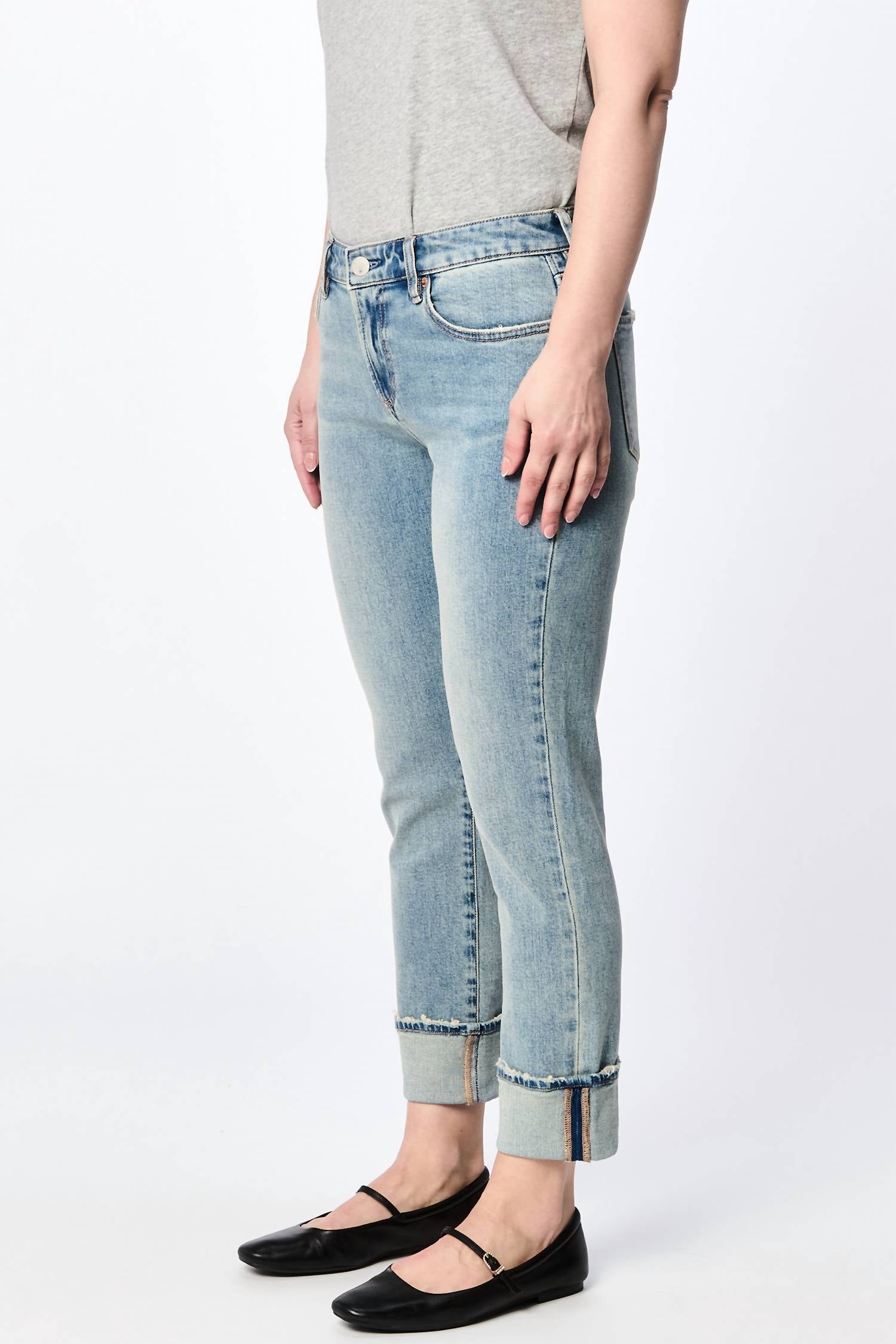 Dear John Denim - Blaire Cuffed High Waist Jeans