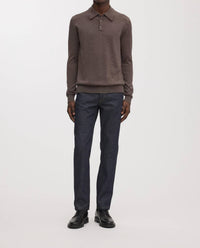 Asket - The Merino Wool Long Sleeve Polo Shirt