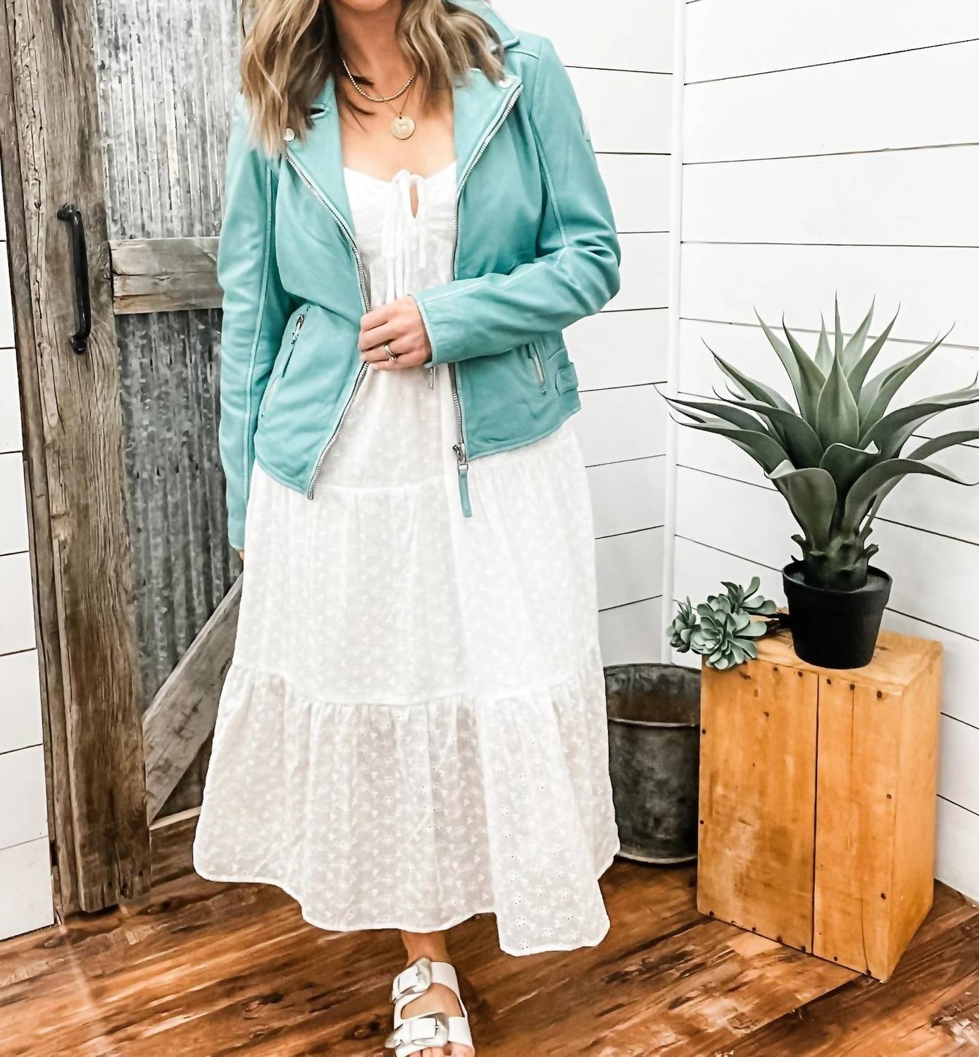 Mauritius - Louzia Straight Zip Moto Jacket
