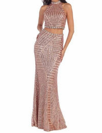 Sherri Hill Women's Formal Dress in taupe - women's dress