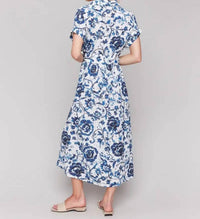 CHARLIE B Eyelet Maxi Dress in delphinium - women's dress - alternate view