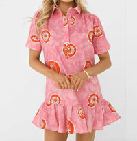 Never A Wallflower - Never A Wallflower Everything Short Sleeve Dress