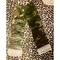 Rothco - Women's Camo Cargo Pants With Layered Lace Hem